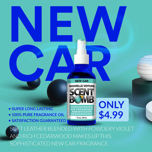 Scent Bomb Air Freshener New Car 1oz Spray