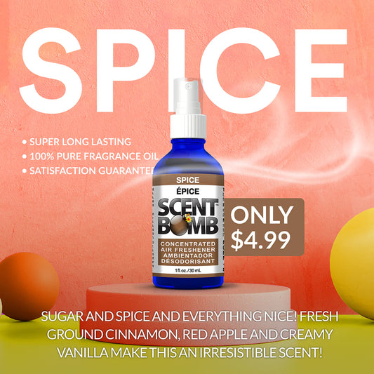 Scent Bomb Air Freshener Spice 1oz Spray