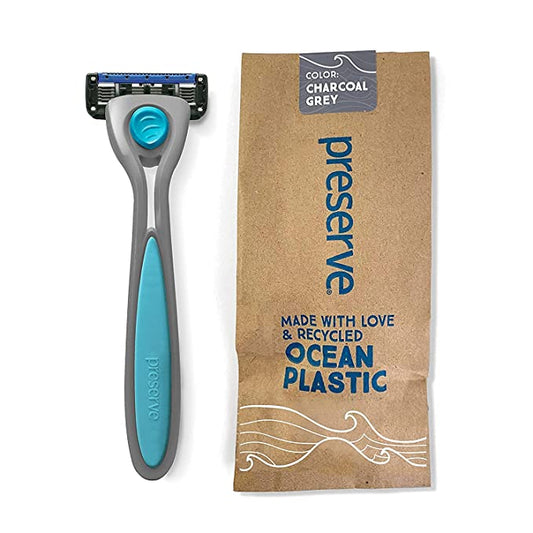 Preserve POPi Shave 5 Razor System, Charcoal Grey