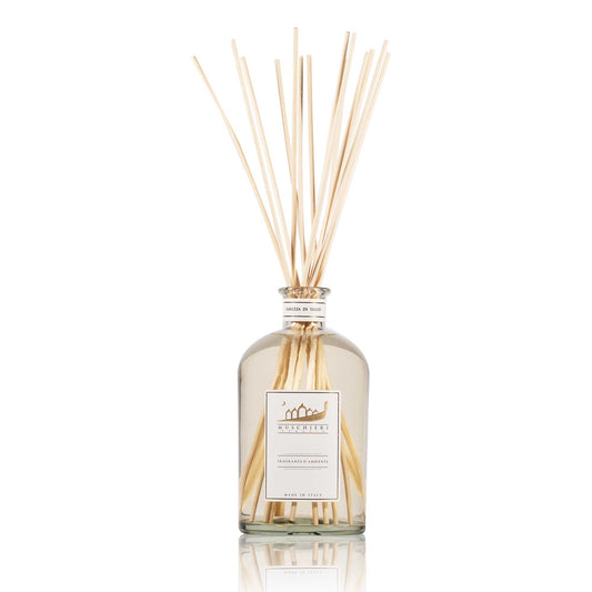 CAREZZA DI TALCO – 250ML REED DIFFUSER WITH STICKS by Muschieri Venezia