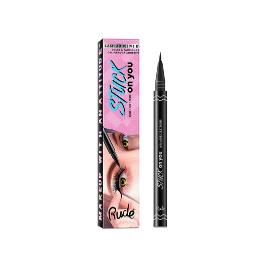 Stuck On You/Glued To You Lash Adhesive Eyeliner - Black by Rude Cosmetics