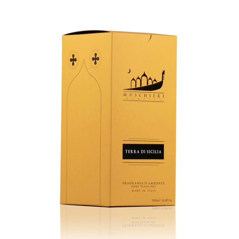 TERRA DI SICILIA – 250ML REED DIFFUSER WITH STICKS by ﻿Muschieri Venezia
