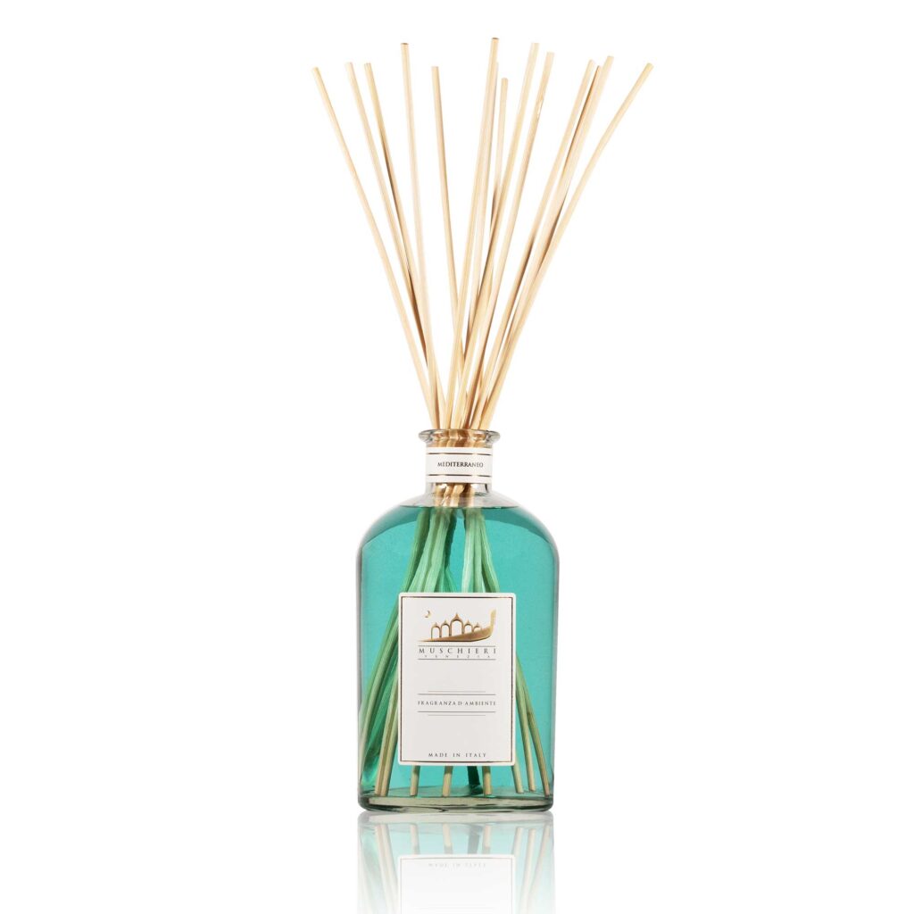 MEDITERRANEO – 250ML REED DIFFUSER WITH STICKS by ﻿Muschieri Venezia