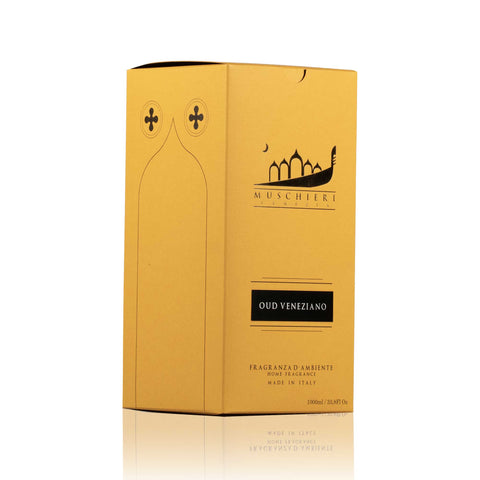 OUD VENEZIANO – 250ML REED DIFFUSER WITH STICKS by ﻿Muschieri Venezia